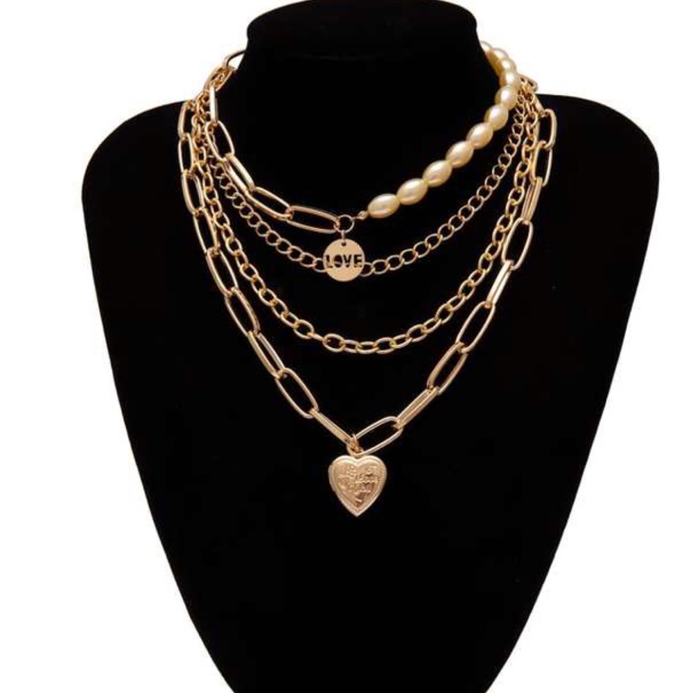 Layered Necklace Adjustable New
